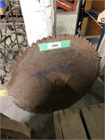 PAIR OF BUZZ SAW BLADES, 23" ACROSS