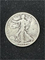 Silver 1927-S Walking Liberty Half Dollar