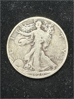 Silver 1929-S Walking Liberty Half Dollar