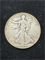 Silver 1928-S Walking Liberty Half Dollar