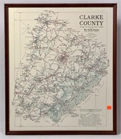 Clarke County MAP - drawn by Eugene M. Scheel