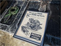 Vintage Framed Peters Hi-Velocity Shells Mag Ad