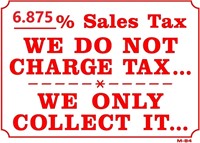 Sales Tax applies unless you have provided us