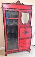 Painted Wood Drop Front Secretary with