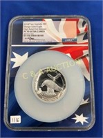 2018P PF70 5 OZ SILVER ULTRA CAMEO WEDGE TAILED