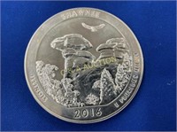 2016 SILVER SHAWNEE QUARTER DOLLAR