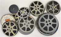 14pc 16mm Film Reels In Metal & Plastic Canisters