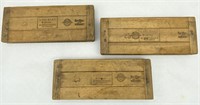 3 Pair Of Antique German Wood Cigar Mold Presses