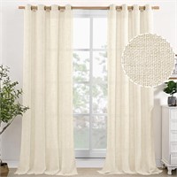 NEW $44 Natural Linen Curtains 96 Inch