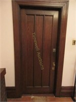 Carved oak door