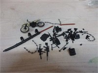 Lg Lot GI Joe Action Figure Weapons & Motorcycle