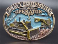 Heavy Equipment Operator Hardhat Power Belt Buckle