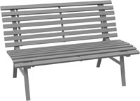 $150  Outsunny 48.5 Garden Patio Bench, Gray.