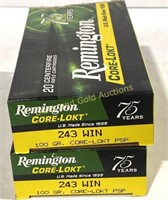 243 WIN 100 Gr Remington 40 Rounds