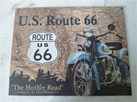 Route 66 metal sign 12x16