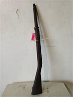 Old military rifle wooden stock