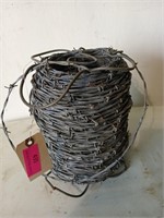 Half roll of barbed wire