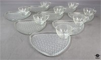 Anchor Hocking Glass Snack Sets / 8 pc
