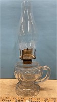 Antique Footed Hand Oil Lamp