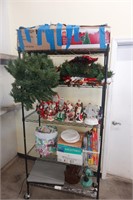 Assorted Christmas and game rack lot