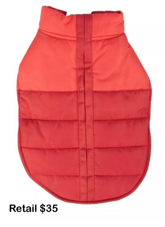 Sonoma Red Medium Pet Puffer Jacket