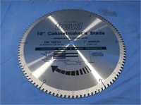 18" 108 Tooth Freud Cabinet Maker Blade 1" Arbor