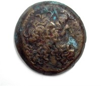 180-145 BC Ptolemy VI VF Lg Bronze