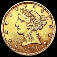 1906 $5 Gold Half Eagle UNCIRCULATED