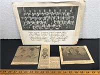 1950’s football team pic & clippings.