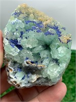 Smithsonite Crystal Specimen with Izurite