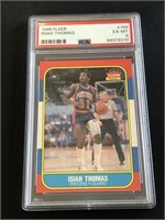 1986 Fleer Isiah Thomas Rookie Card HOF PSA 6