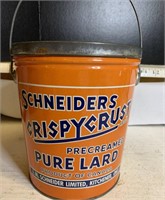 Schneider’s Pure Lard  tin