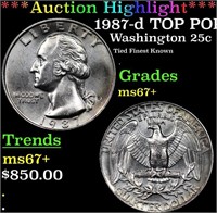 ***Auction Highlight*** 1987-d Washington Quarter