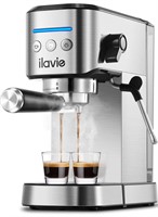 ILAVIE Espresso Machine With Steamer, 20 Bar Espre