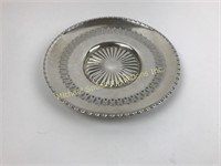 STERLING SILVER PIERCED ROUND TRAY