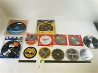 Assorted Misc Sized and brands Saw Blades