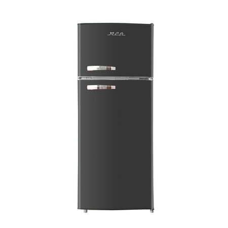 RCA 10 Cu Ft Top-Freezer Retro Fridge - Black