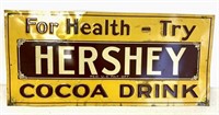 Hershey Cocoa Tin Sign As Is