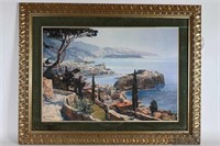 Erich Mercker "Monte Carlo" Gilded Framed Print