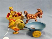 2 Antique Animal Windup Toys