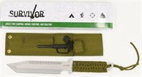 New Survival Cord Wrap Handle Fixed Blade Knife