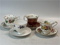 Assorted Tea Cups & Saucers