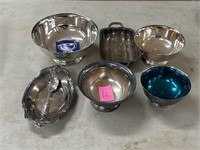 Lot of silver plated bowls and others