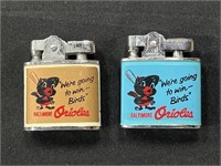 (2) 1950's Baltimore Orioles Lighters