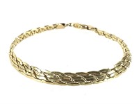 18K YG Bracelet 4.5g TW 6" L 5mm