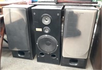 3 Pioneer Speakers 14"W x 35.5"H x 11"D