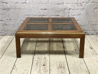 Coffee Table w/ Smoked Glass Inserts
