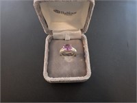.925 Sterling Amethyst Cocktail Ring