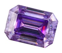 2.0ct Unmounted Purple Emerald Moissanite