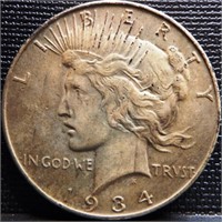 1934 Peace Silver Dollar - Coin